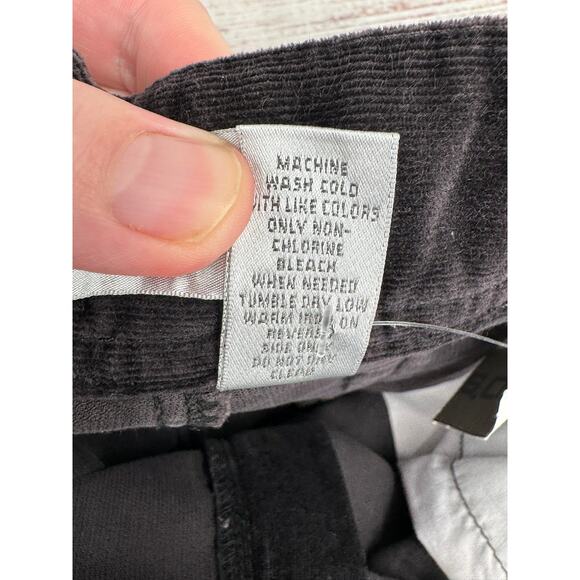 Chico's Corduroy Bistro Bootcut Pants Womens 2.5/14/L Black Stretch NEW - Picture 8 of 12
